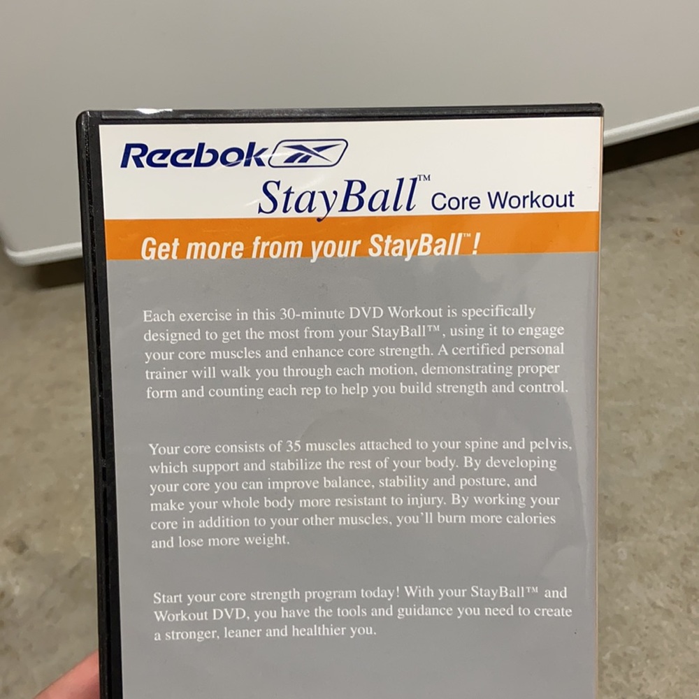 Reebok StayBall core workout DVD - Picture 2 of 3